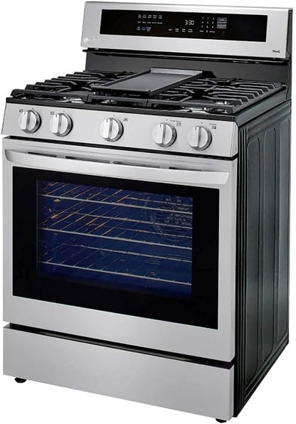 LRGL5825F 5.8 Cu. Ft. Stainless Steel Gas Range with Air Fry