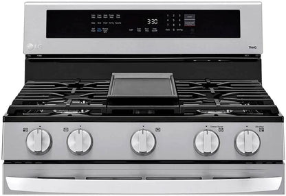 LRGL5825F 5.8 Cu. Ft. Stainless Steel Gas Range with Air Fry