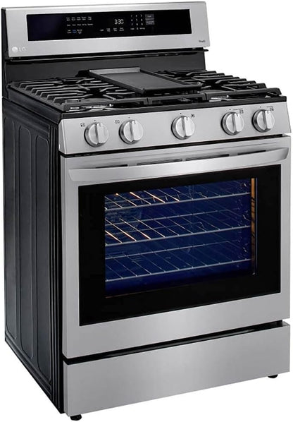 LRGL5825F 5.8 Cu. Ft. Stainless Steel Gas Range with Air Fry