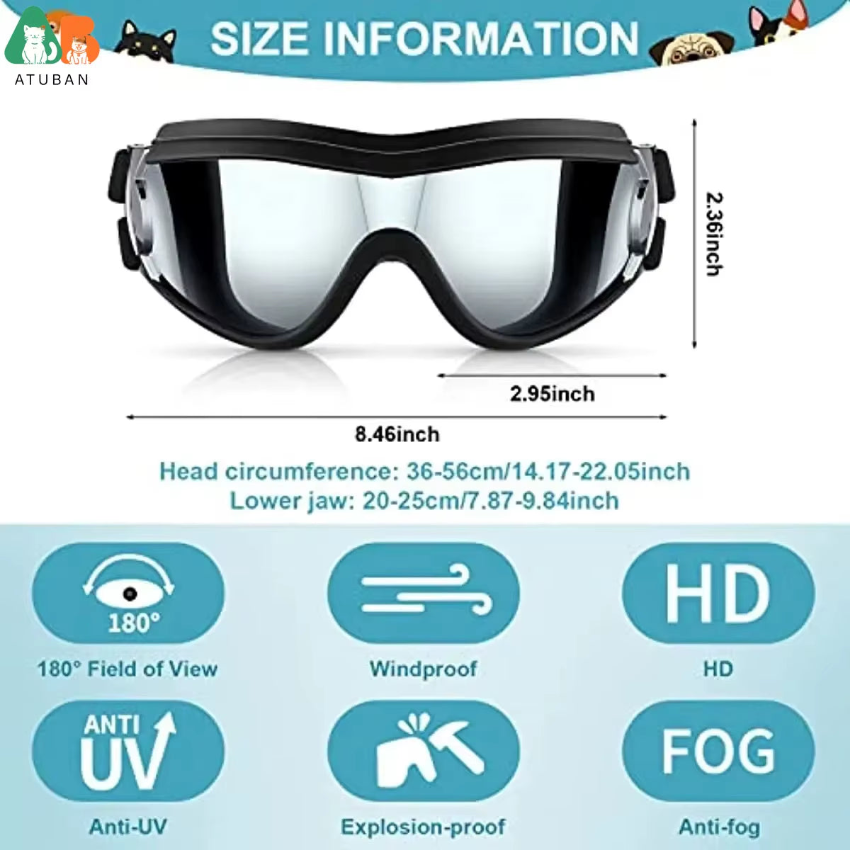 Dog Sunglasses Pet Helmet Set with Dog Goggles,Dust Wind UV Protection Dog Glasses Dog Helmet and Goggles Dog Motorcycle Helmet