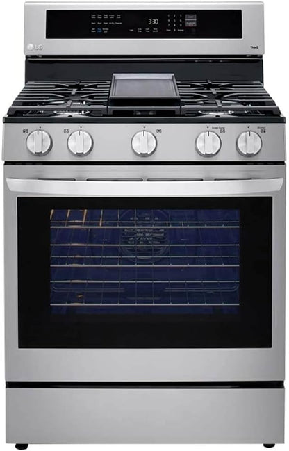 LRGL5825F 5.8 Cu. Ft. Stainless Steel Gas Range with Air Fry